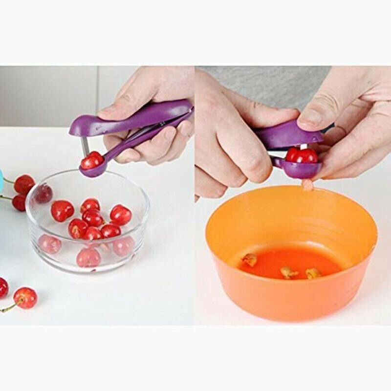 Cherry Pitter Plastic Fruits Tools Fast Remove Cherry Core Remover Kitchen