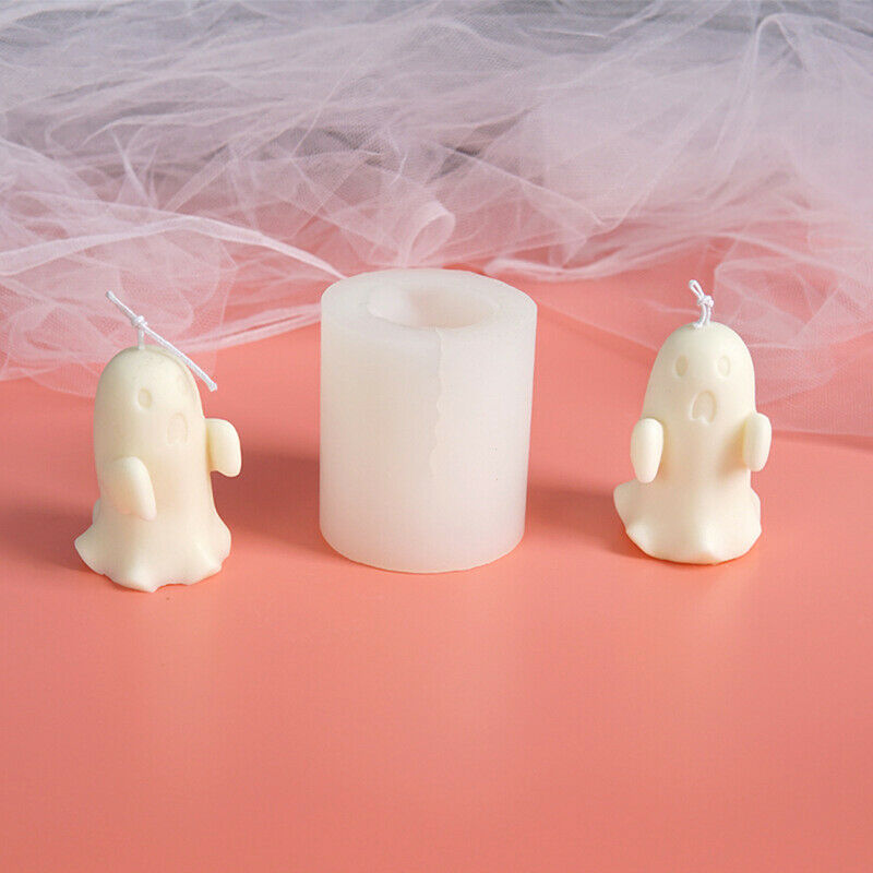 Candle Silicone Mold DIY Ghost Shaped Scented Candle Mold Handmade Specter Mo DF