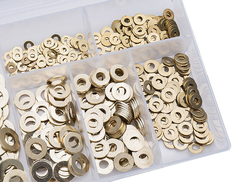 250Pcs Brass Flat Washer Brass Flat Washer Meson Pad M3 M4 M5 M6 M8 M10 Solid Br