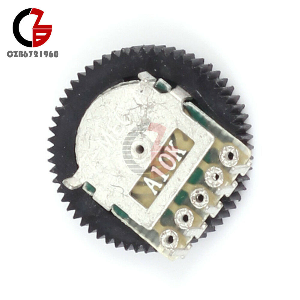 10PCS A103 A10K 10K Duplex Gear Potentiometer 16x2mm Stable for Radio MP3/MP4