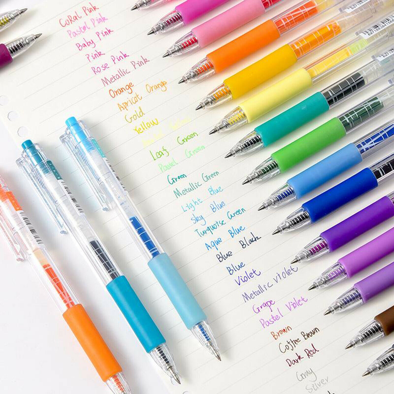 6PCS Gel Pens Set for Glitter Coloring Books Writing Drawing  Metallic Ink