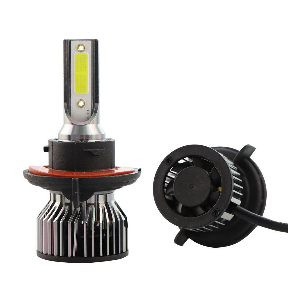 1Pair Auto 9008 H13 Mini Led Headlights Headlamps 72W/Set 16000LM 6000K White