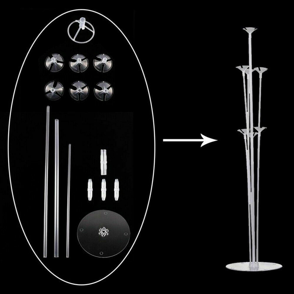 Balloons Column Stand Kits Base Tube Baby Shower Display Wedding Birthday Decor