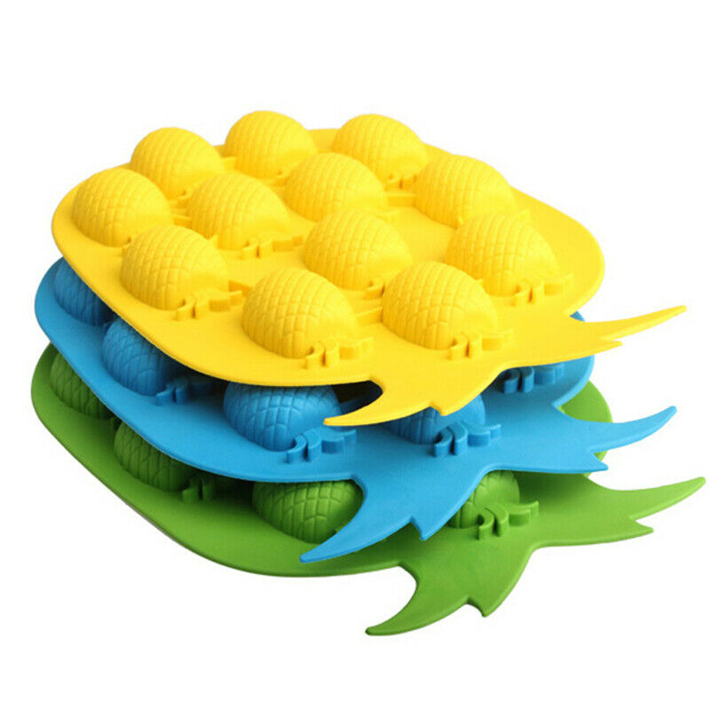 Pineapple Ice Cube Tray Silicone Ice Molds Ice Maker Wine Drink Decor Cub.l8