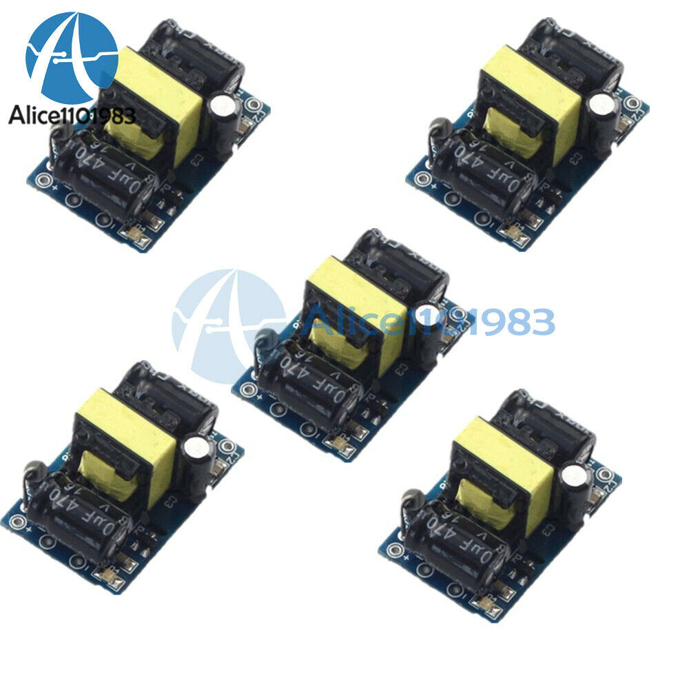 5PCS AC-DC 12V 400mA 4.5W Power Supply Converter Step Down Module for Arduino