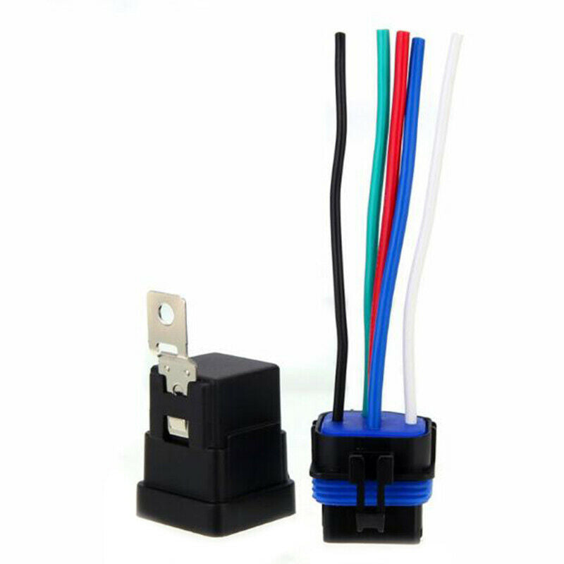 5Pin Automotive Car Relay Switch Harness Waterproof 30A/40A 12VDC 12AWG Wire SJ