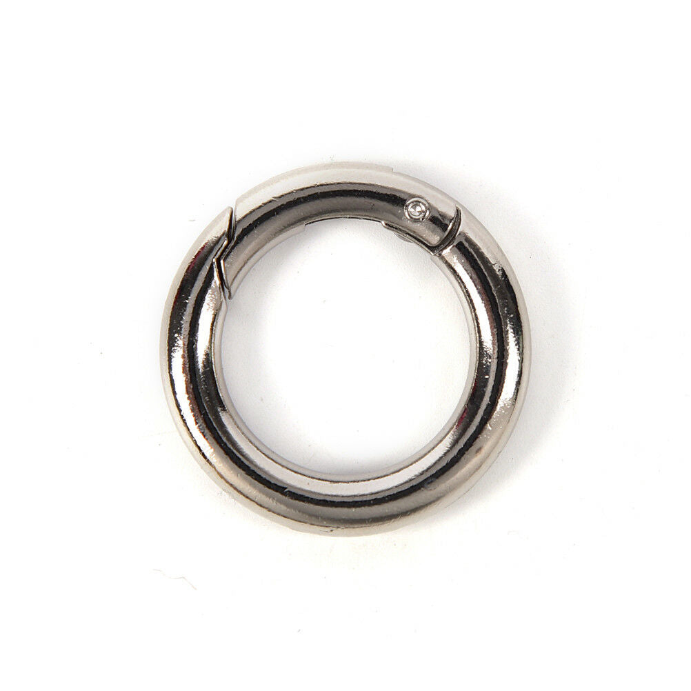 5pcs circle metal carabiner hook snap round clip hook keychain outdoor ha.l8
