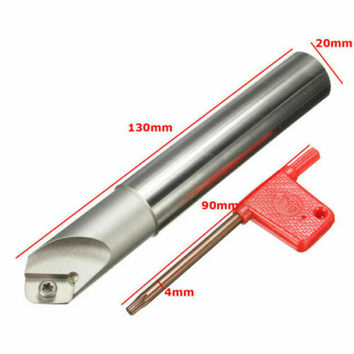 45° SSK C20-20-130-1F CNC Chamfering drill tool holder For APKT1604 inserts