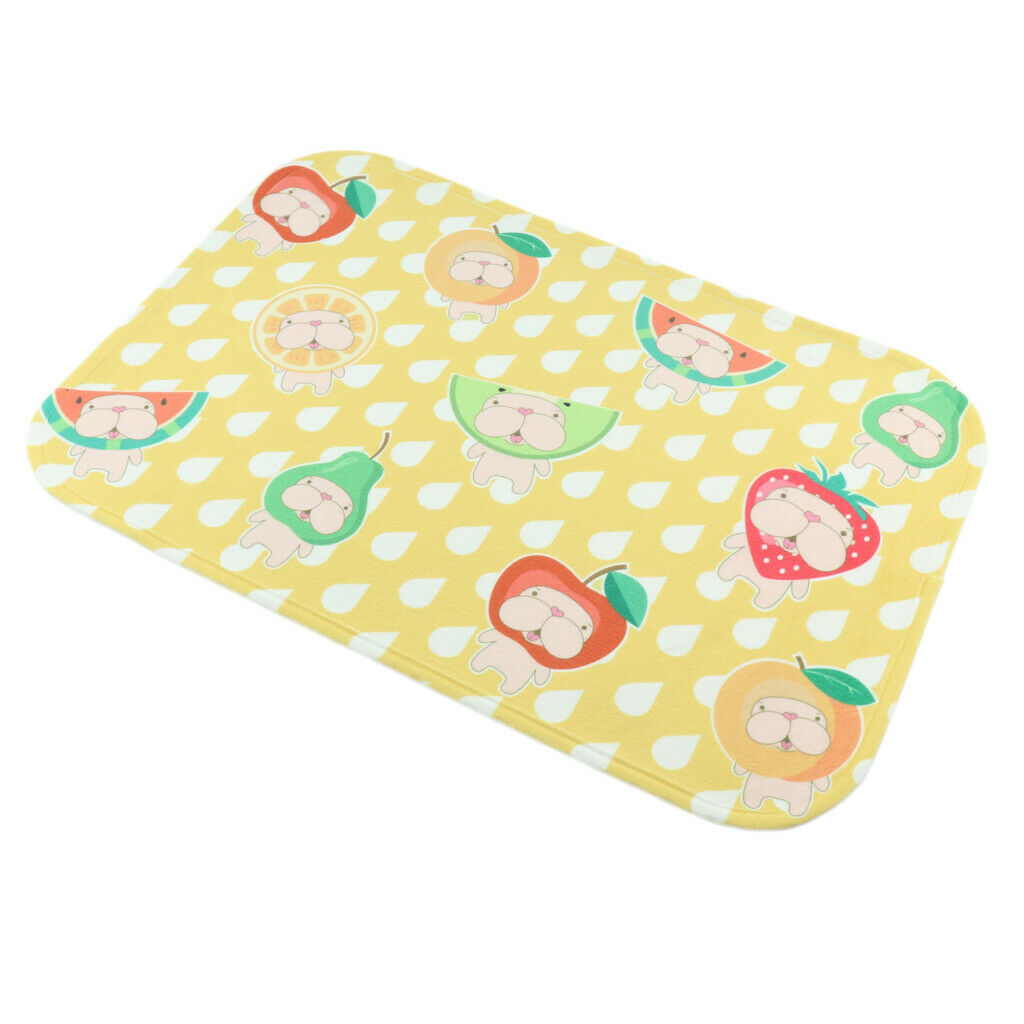 Pet Mat for Food and Water, Rectangle Non-Slip Rubber Mat for Dog and Cat S