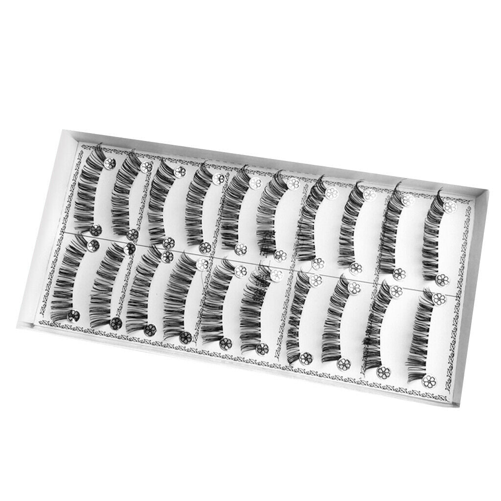 10 Pairs Beauty Natural Make Up Handmade Messy Long Style False Eyelash L03