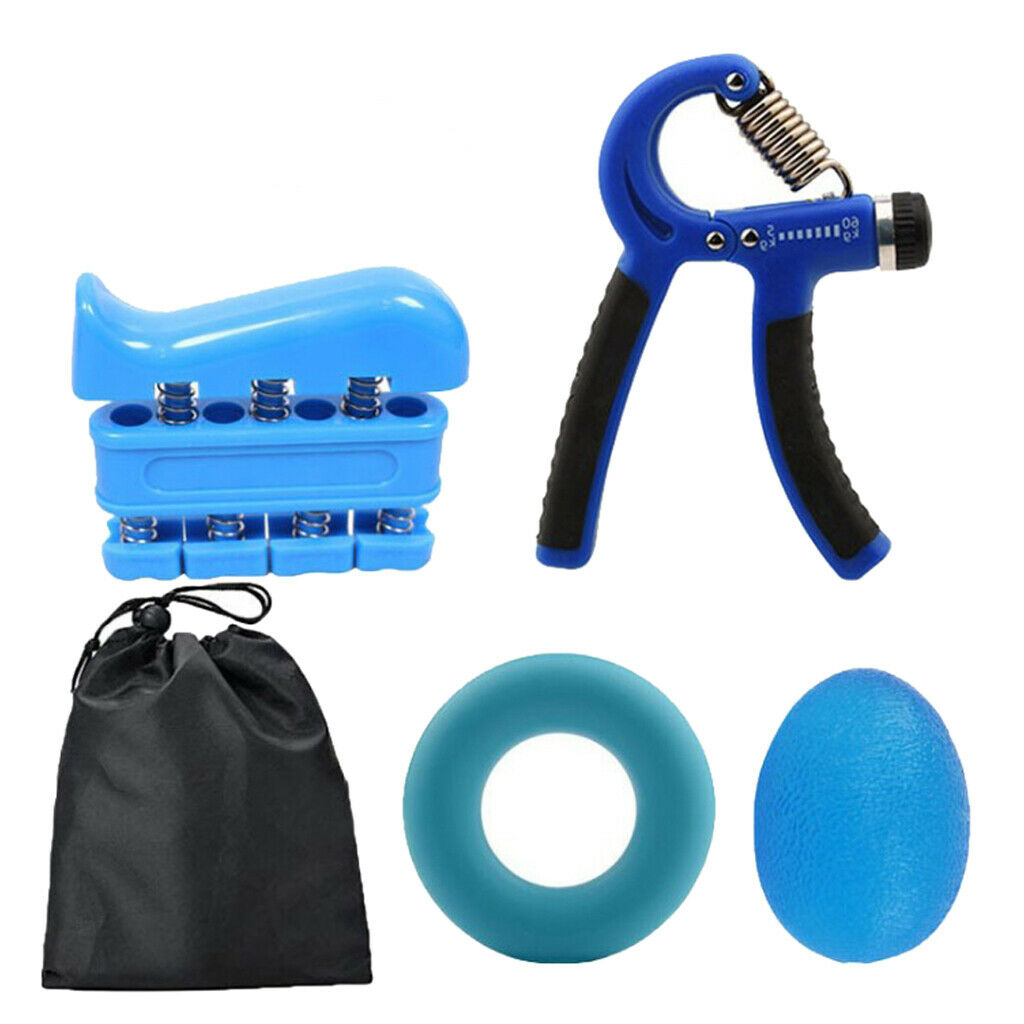 5Pcs Gripper Strengthener Finger Exercise Power Athletes Musicians Gym Blue