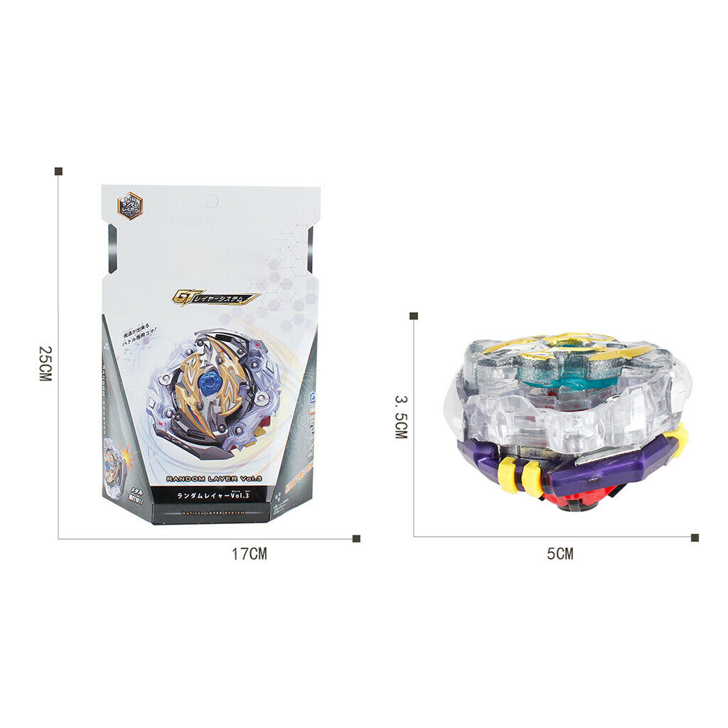 2x Burst Gyro Spinning Top Fight Toys w/ Launcher Sets for Playset Gifts