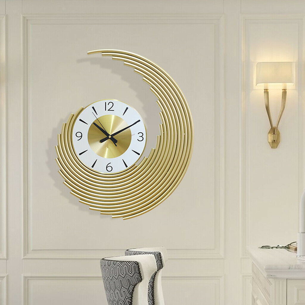 Decorative Outdoor Indoor Garden Wall Clock, Modern Metal Clocks, Quality Silent
