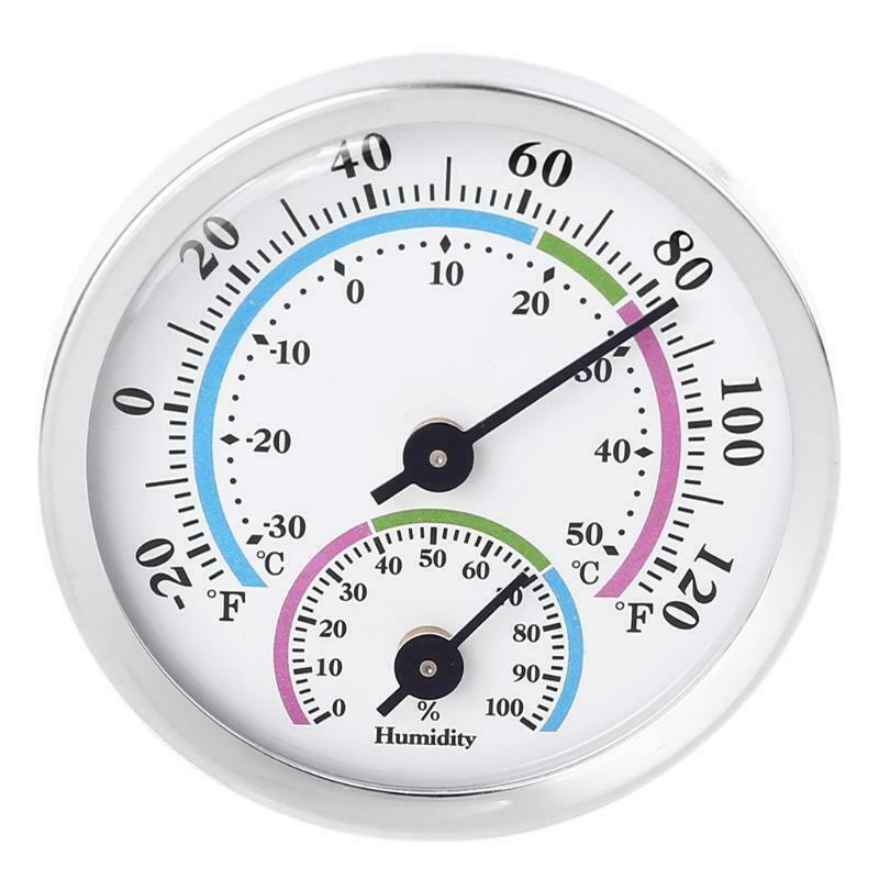 Analog Hygrometer Thermometer for Indoor Office Home Room Outdoor Green 2 in 1