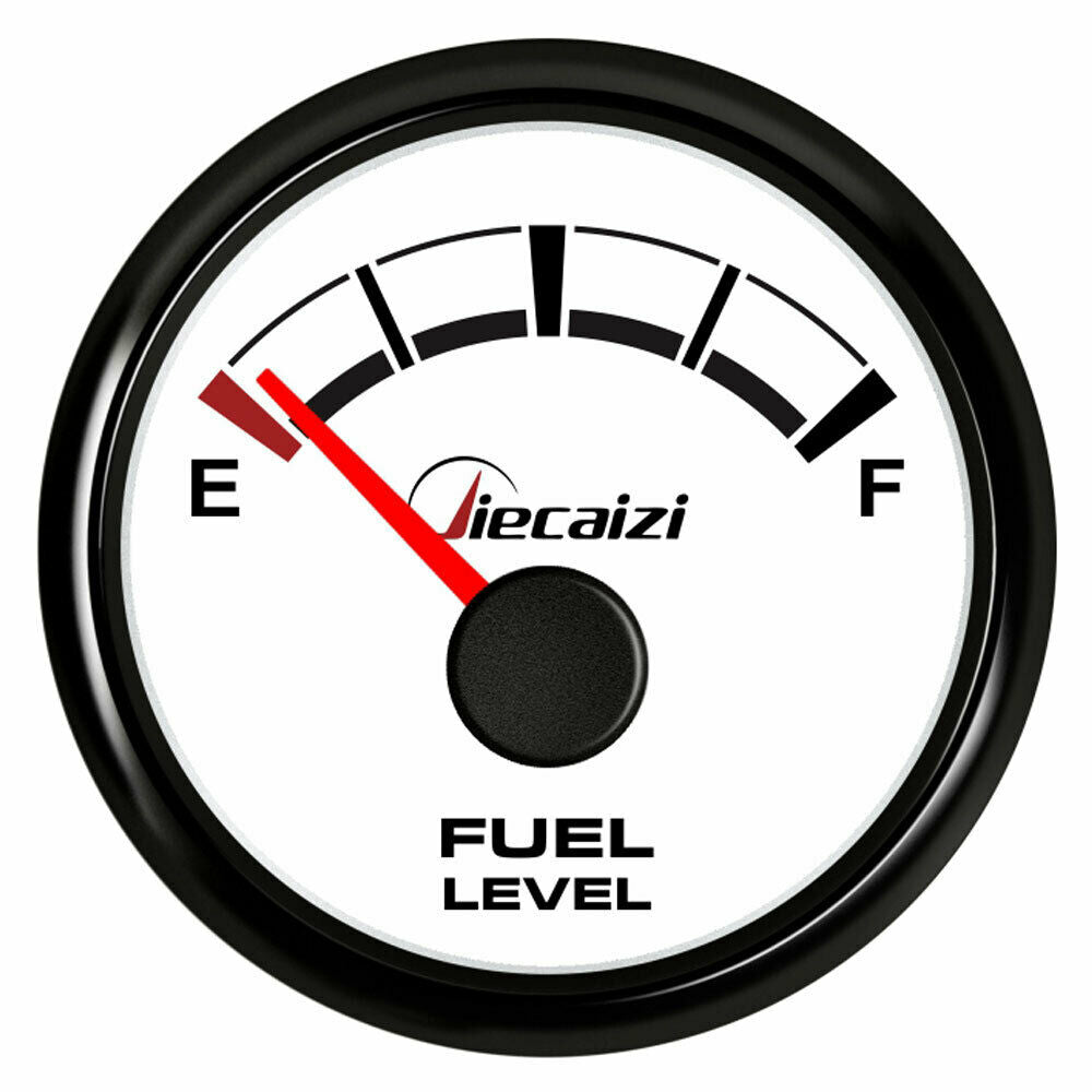 2-1/16" fuel level gauge 73-10 ohms 9-32V for car truck marine ATV UTV blue led