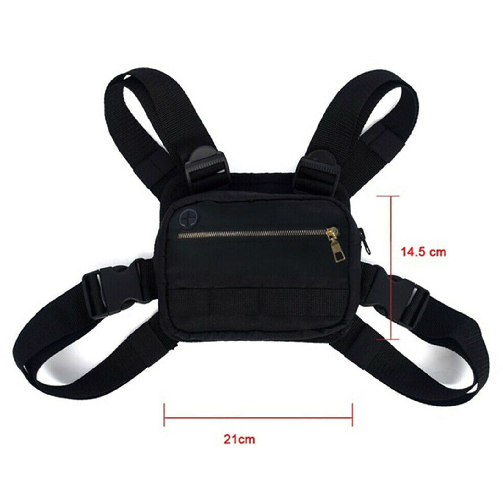 Chest Rig Bags Running Phone Holder Front Pack Streetwear Sports Shoulder Bag