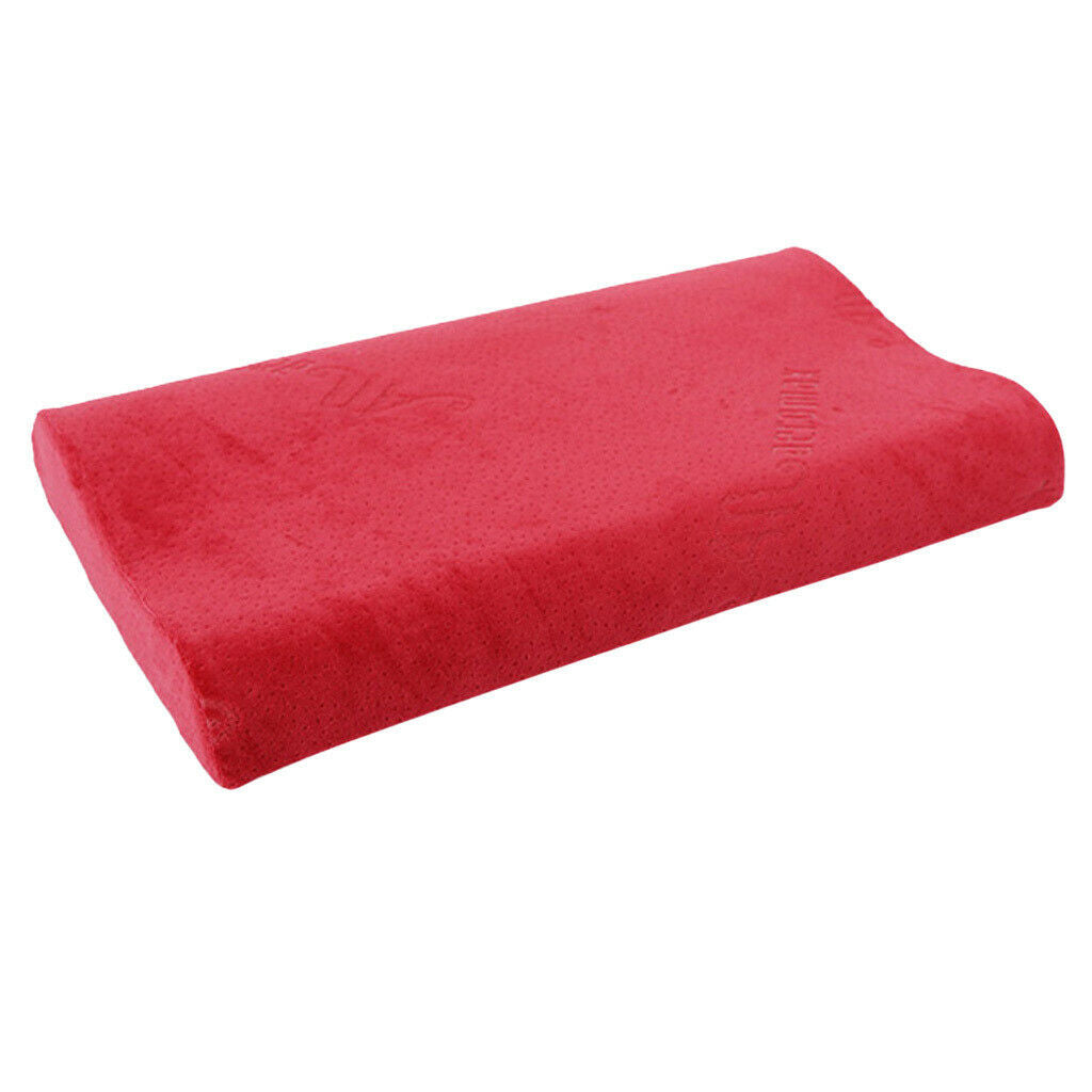 Memory Foam Sleeping Pillow Cushion for Teenager Neck Back Pain Red