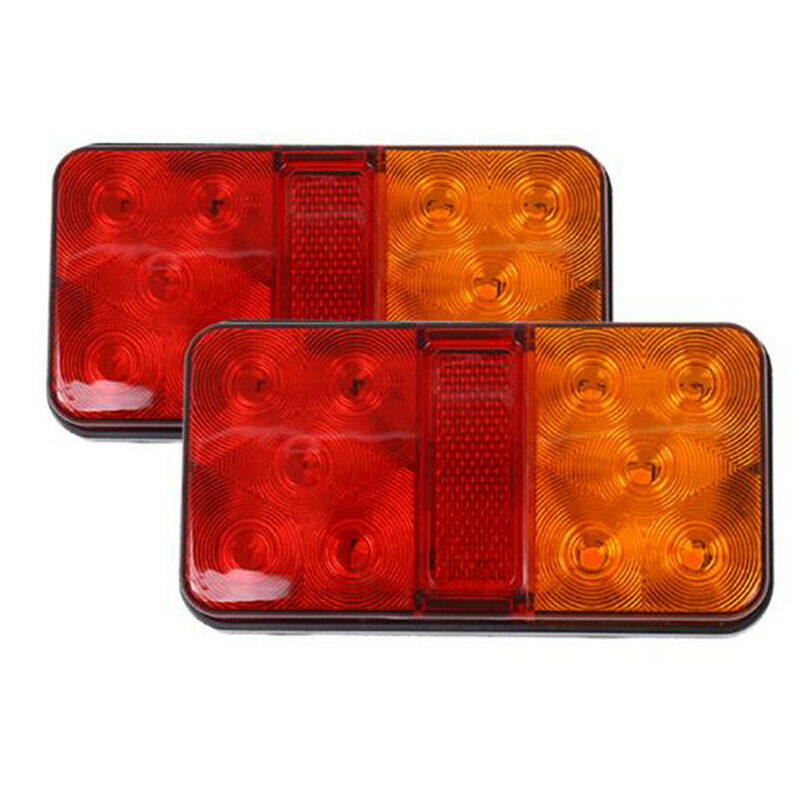 10LED Rear Tail Lights Lamps Lorry Truck Trailer Caravan Bus Motorhome ;.l8