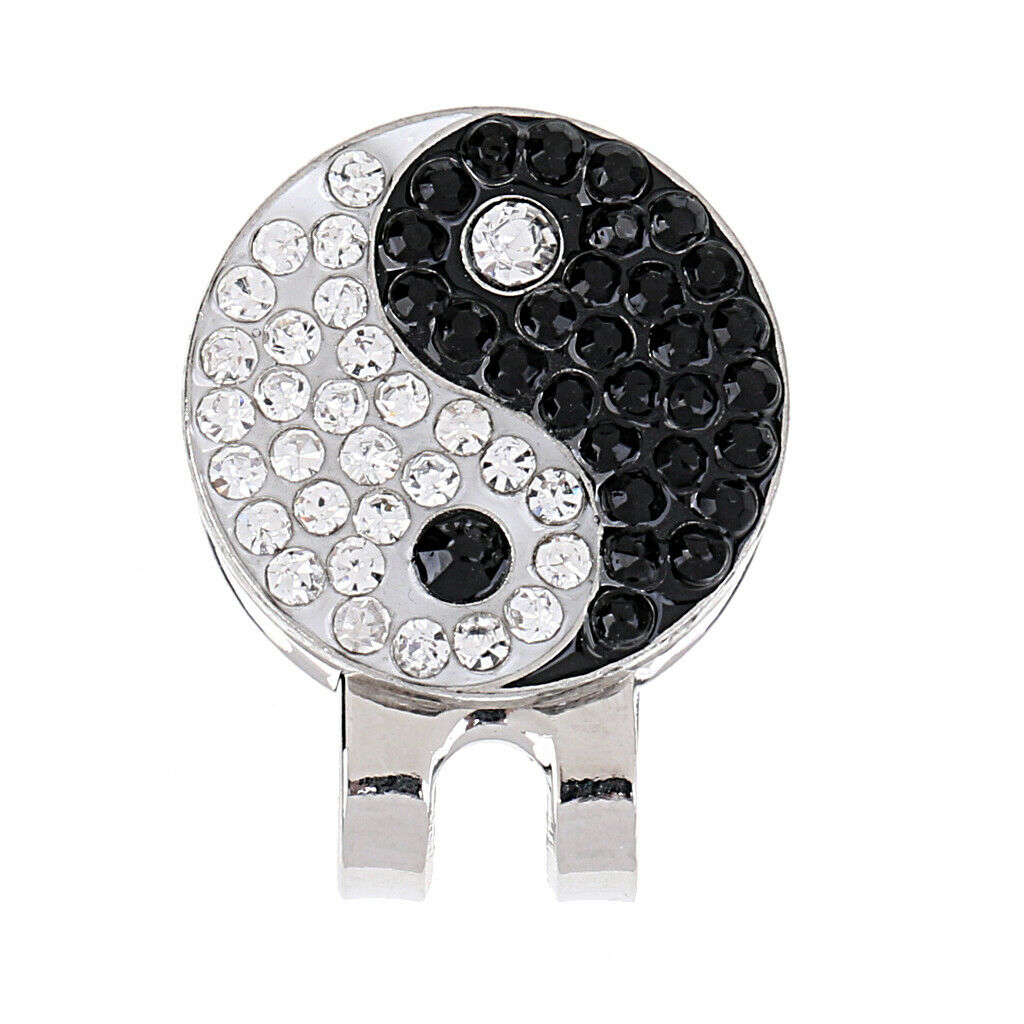Sturdy Yin Yang Magnetized Hat Clip Golf Ball Marker Fit for Golf   Visor
