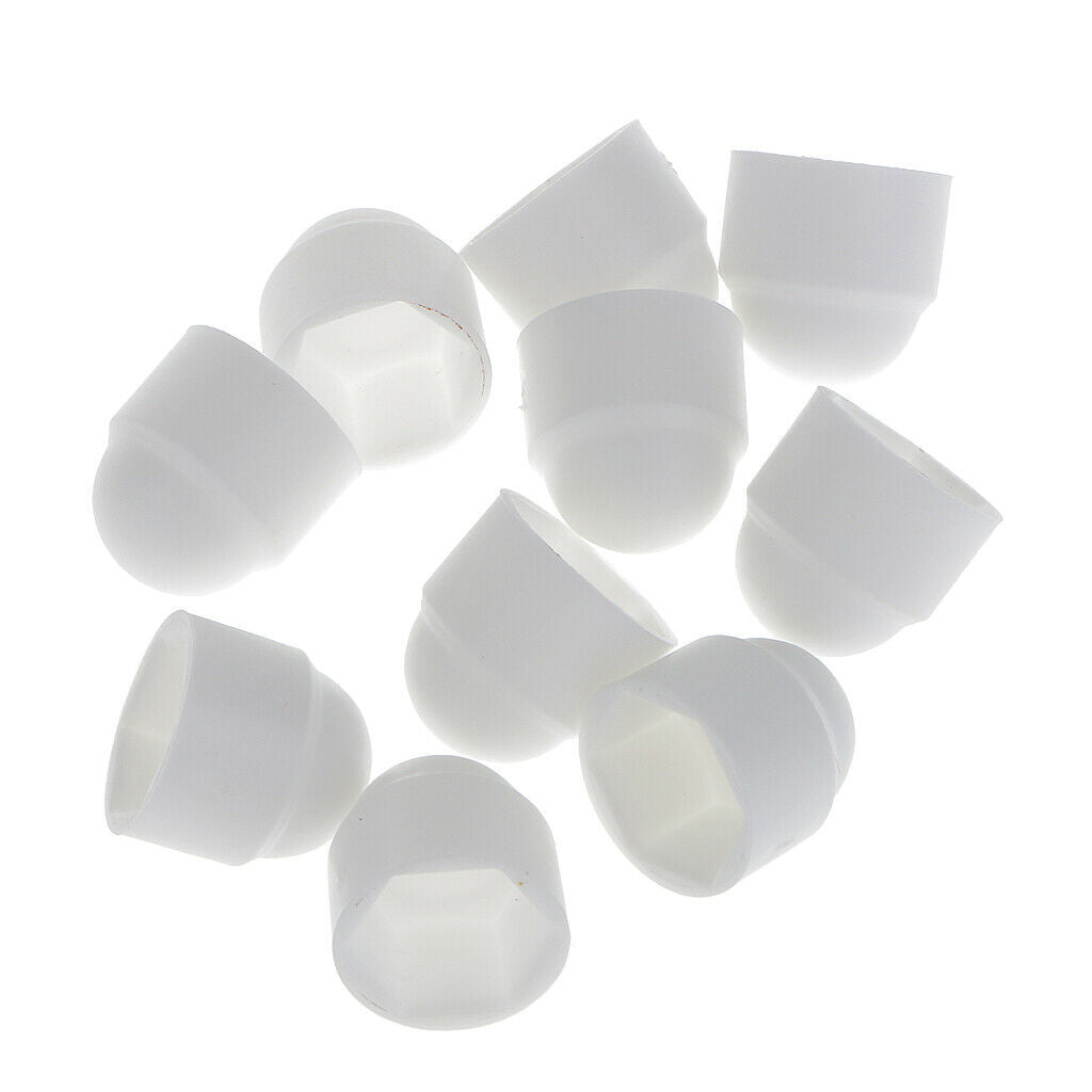 20x M6 Button Head White Dome Bolt Nut Protection Caps Cover Hexagon Screws
