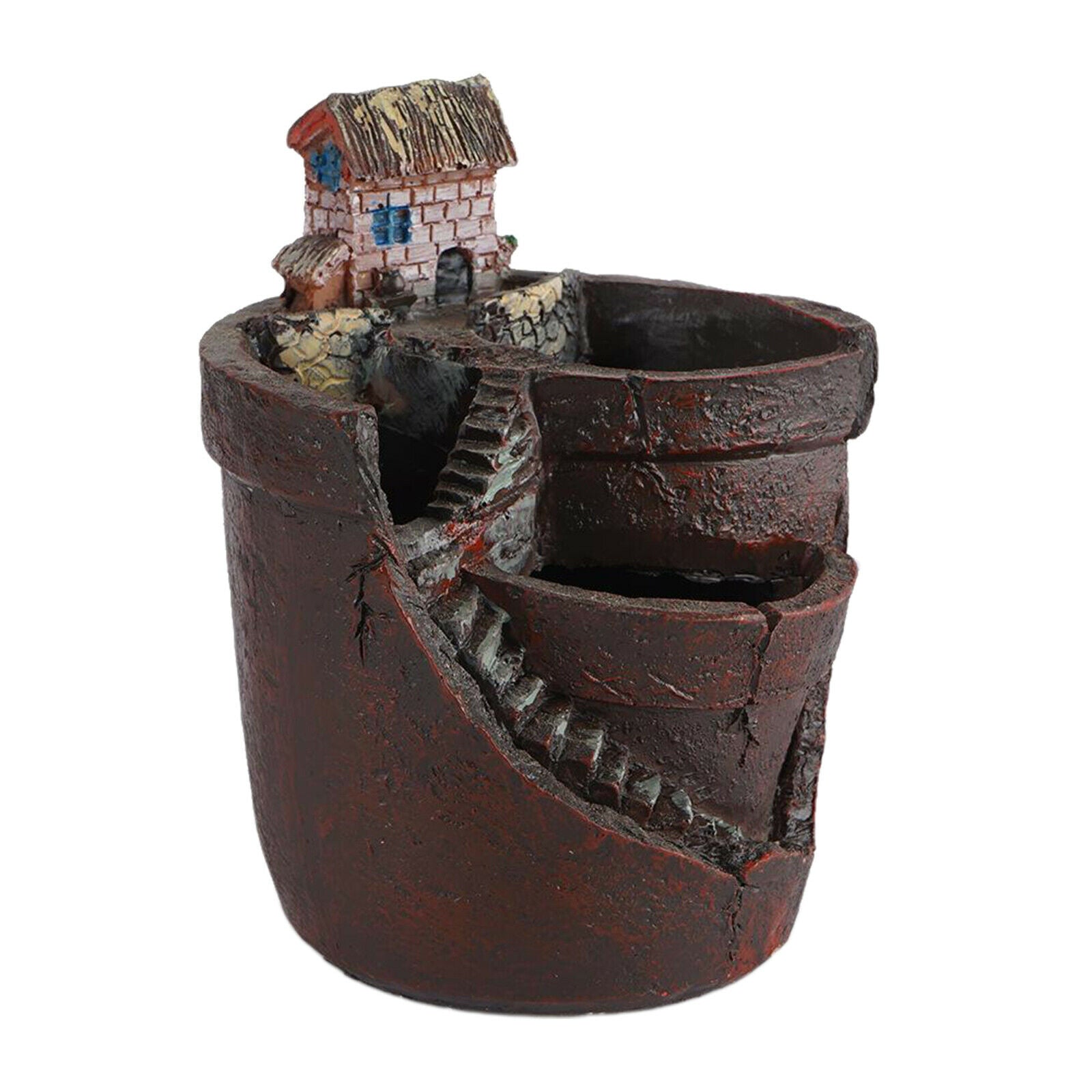 Succulent Pot Plant Planter Flowerpot with Sweet House Garden Decoration