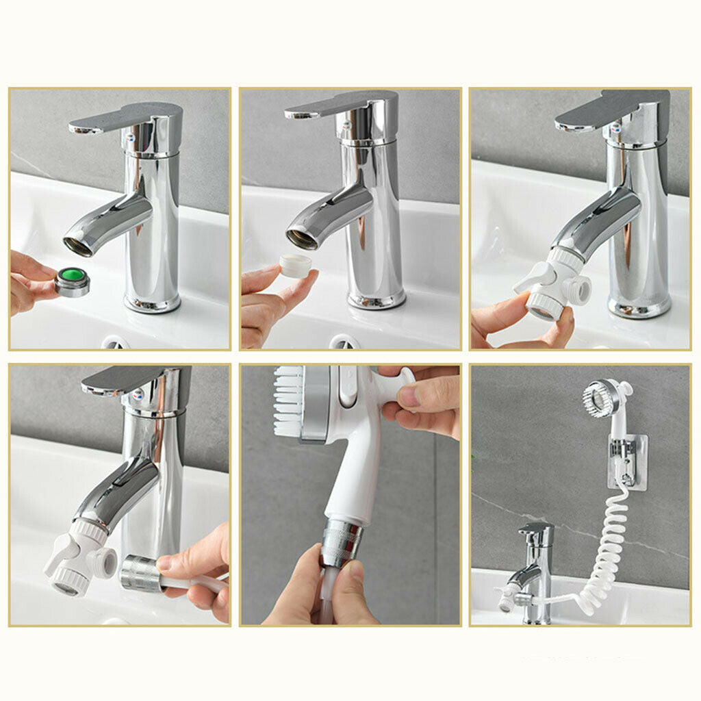 Tap Attachment Shower Spray Kit Bathroom Faucet Shower Head for Hair Washing