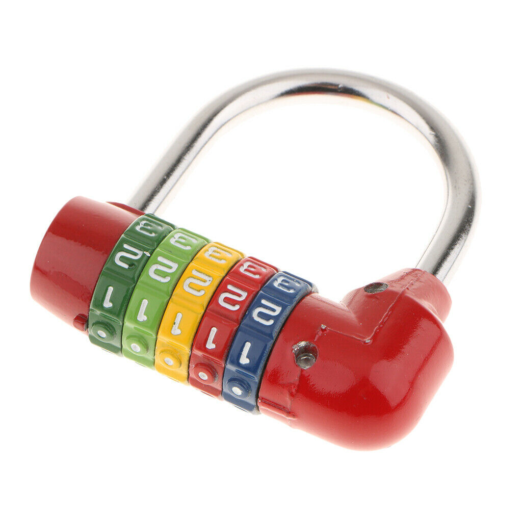 2x Mini 5 Digits Number Password Code Lock Combination Padlock Resettable for