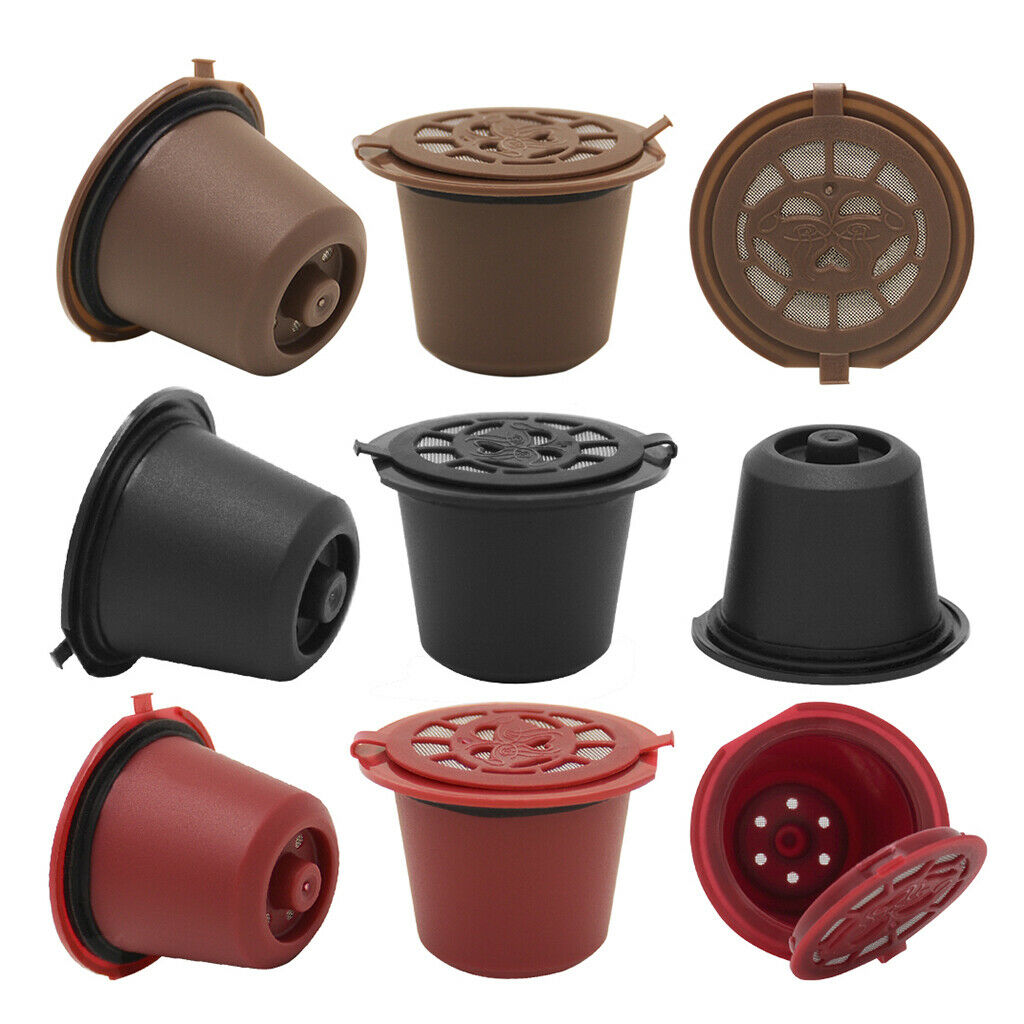 6Pcs Refillable   Coffee Pod Capsule Filter For  Machine
