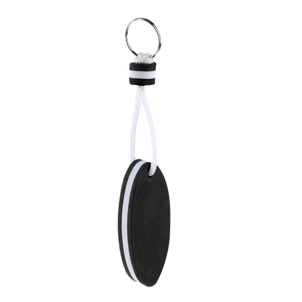 5pcs/set Mixed Color Oval Shaped EVA Foam Floating Key Ring Boat Keychain