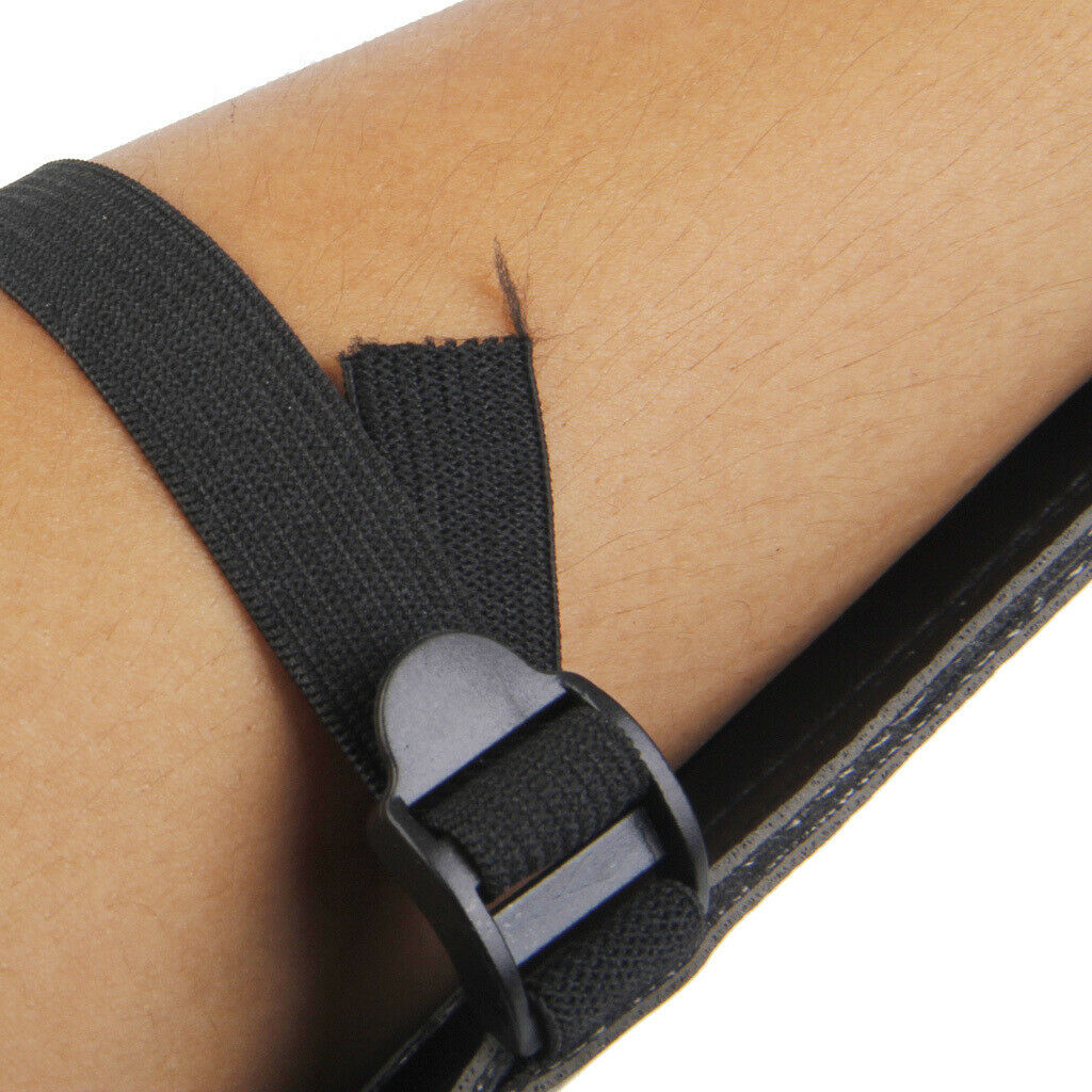 3X Archery Arm Guard Bow Forearm Protector with 3 Strap for Archer Hunter A