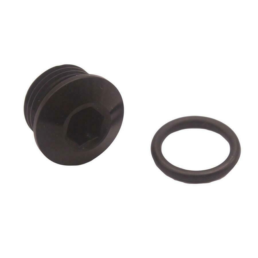 2 Pack Universal ORB Socket Plug w/ O Ring Kits 10 AN 10 -AN 5/8"  Black Alloy
