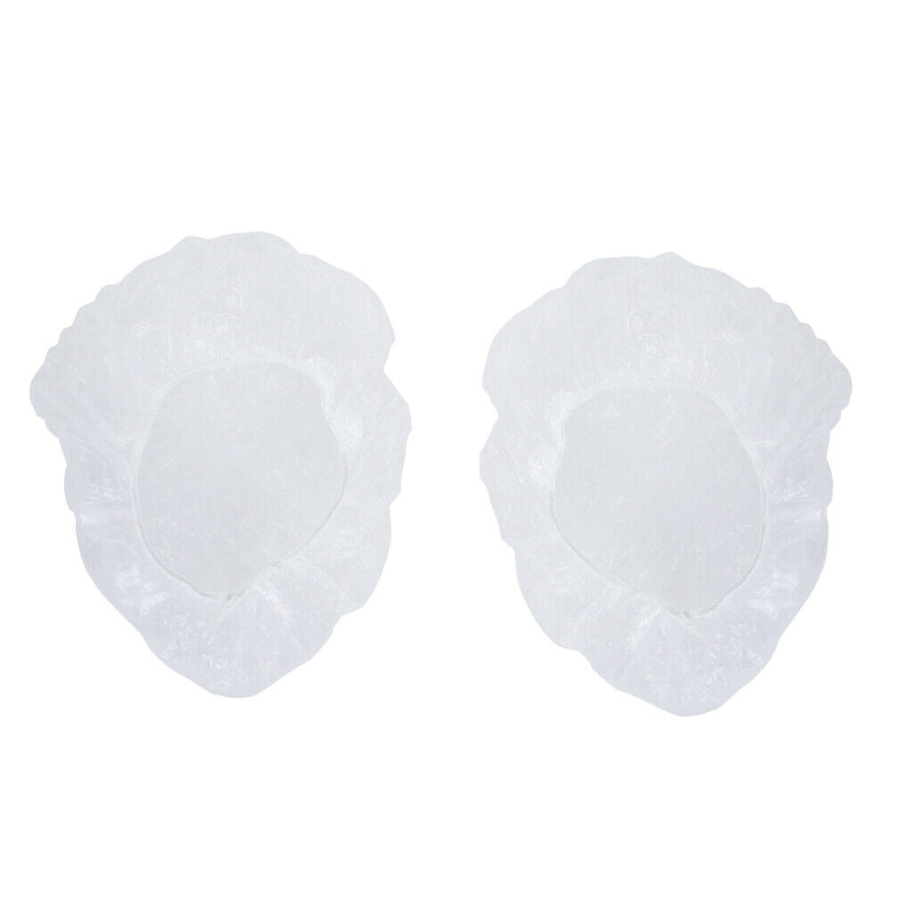 200x Clear Shower Bath Caps Plastic Salon Styling Highlighting Hair   for Spa