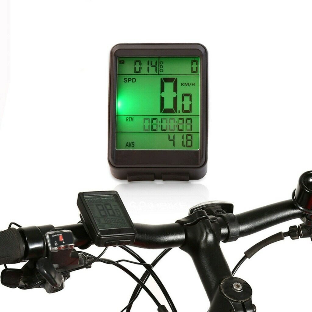 Bike Bicycle Wireless Computer LCD Cycling Odometer Speedometer Waterproof