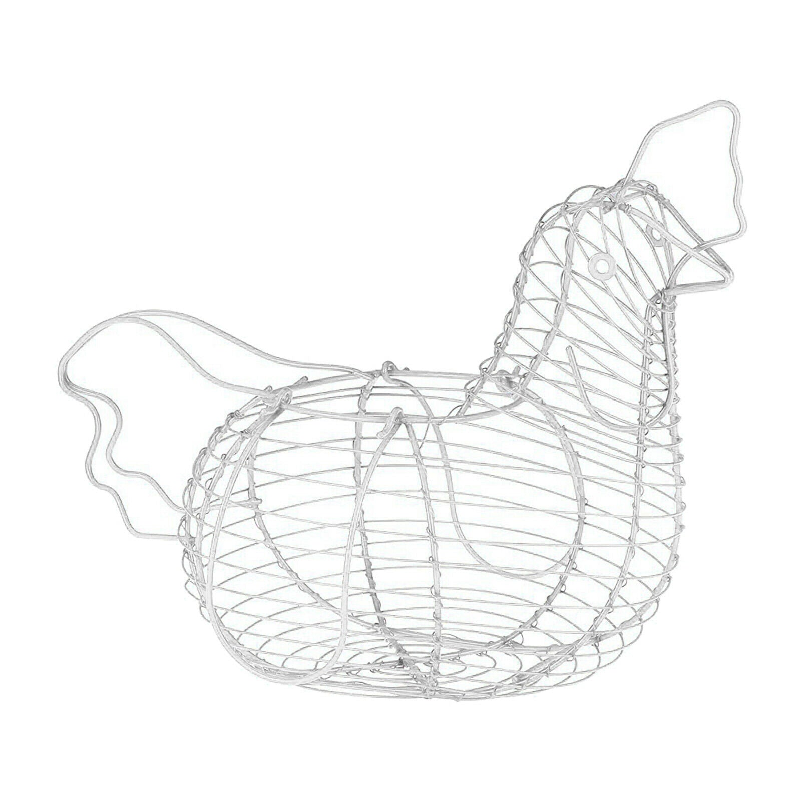 Innovative Eggs Storage Basket White Vegetables Rack Easter Party Decoration