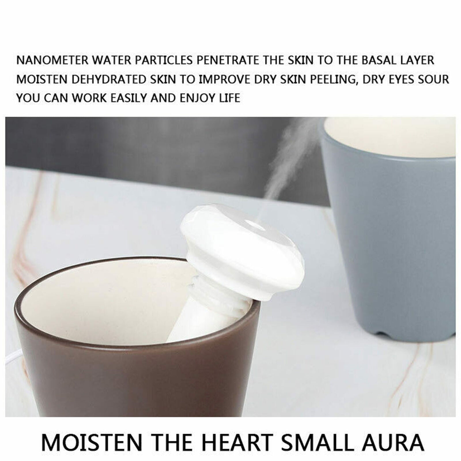 Protable Ultrasonic Cool Mist Quiet Travel Mini Car Household Air Humidifier