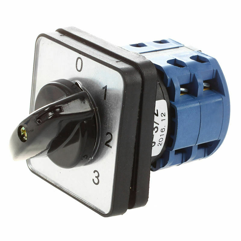 660V 20A 6 Terminals 4 Positions Rotary Cam Changeover Switch M7P8P8