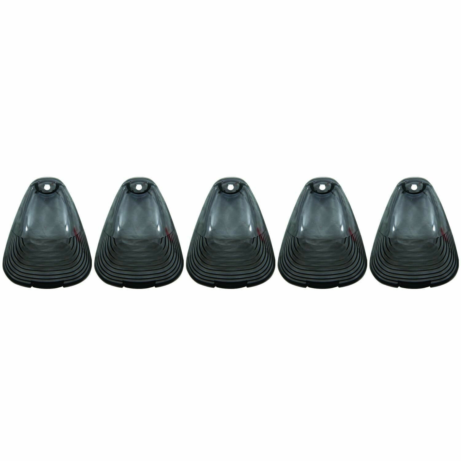 5x Smoked Lens+White LED Light Truck SUV Off Road Cab Roof Running Marker Lights