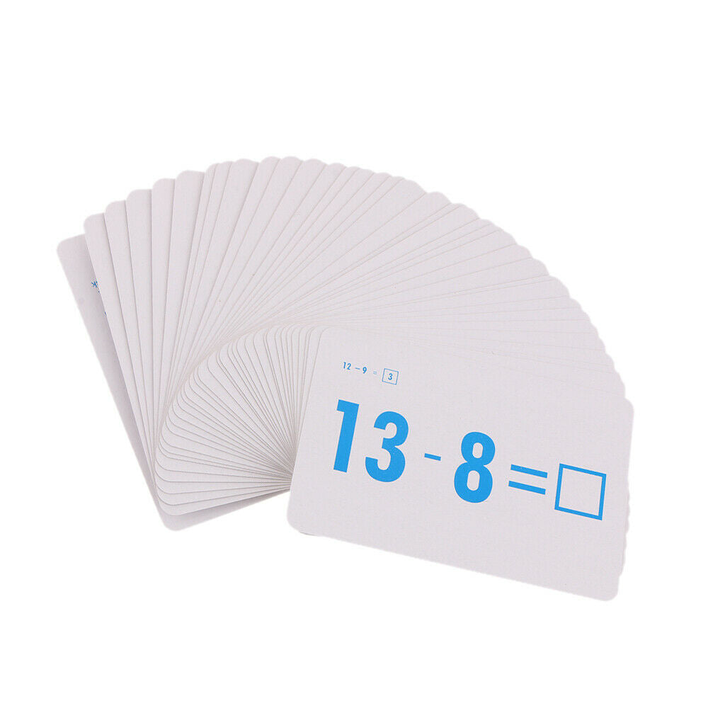 144 Pieces Math Flash Cards for Elementary School Educational Materials