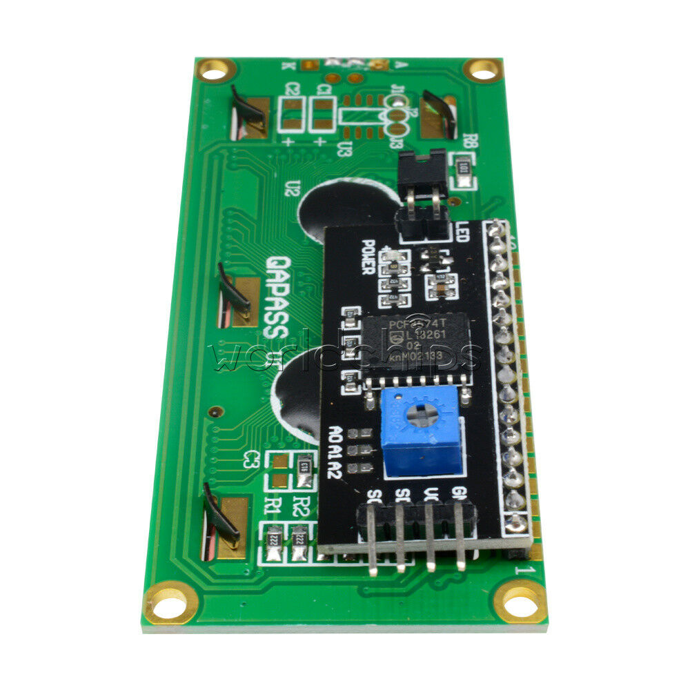 5PCS Blue Display IIC/I2C/TWI/SPâ€‹â€‹I Serial Interface 1602 16X2 LCD Module TOP