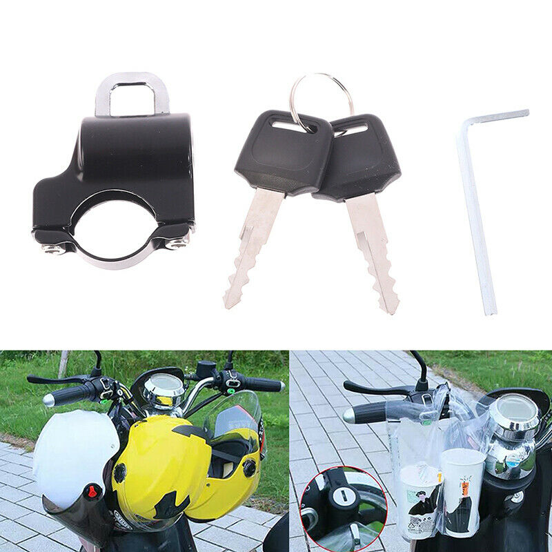 Motorcycle Universal Helmet Lock Handlebar 22-26mm Anti-theft Security Mo.l8