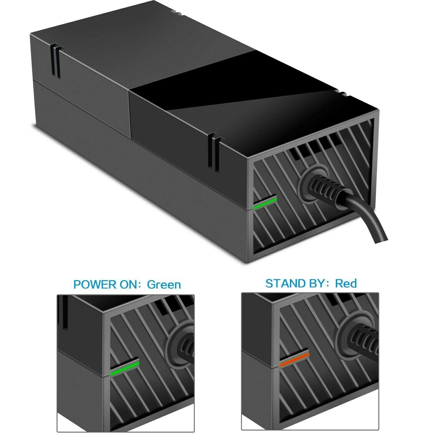 AC Adapter Brick Charger Power Supply Cord Black 135W Fit for Xbox One US Plug