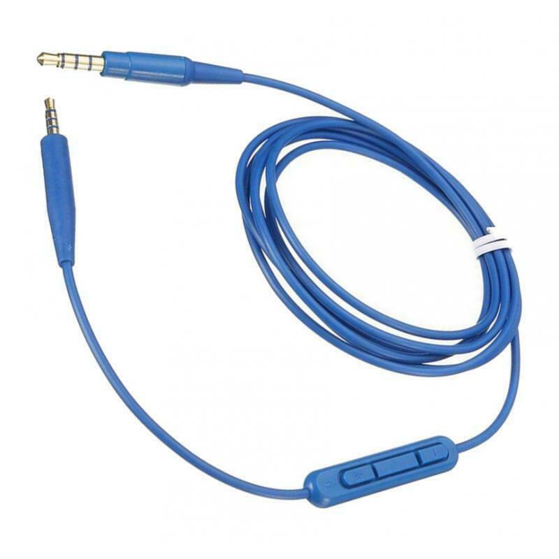 Headphone Audio Cable for   Ear with Mic QC35 QC25 OE2 Blue