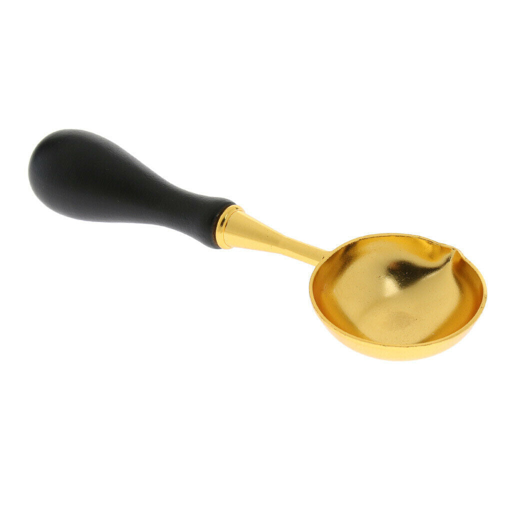 Set Of 2pcs Wax Sticks Seal Melting Spoon Furnace Tool Sealing Stamp Kit,
