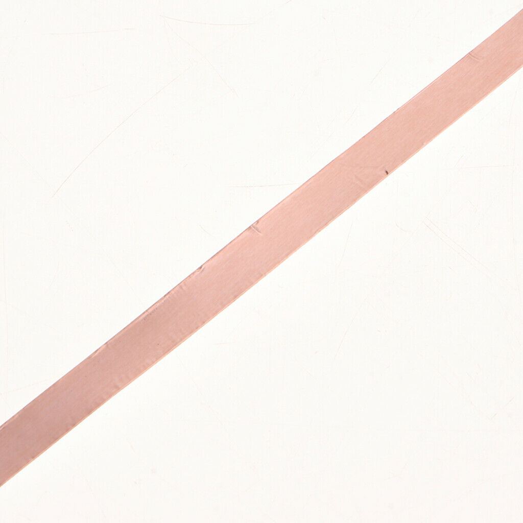 50m Copper Foil Tape w/ Double Conductive Adhesive for EMI Guitar Craft 5mm
