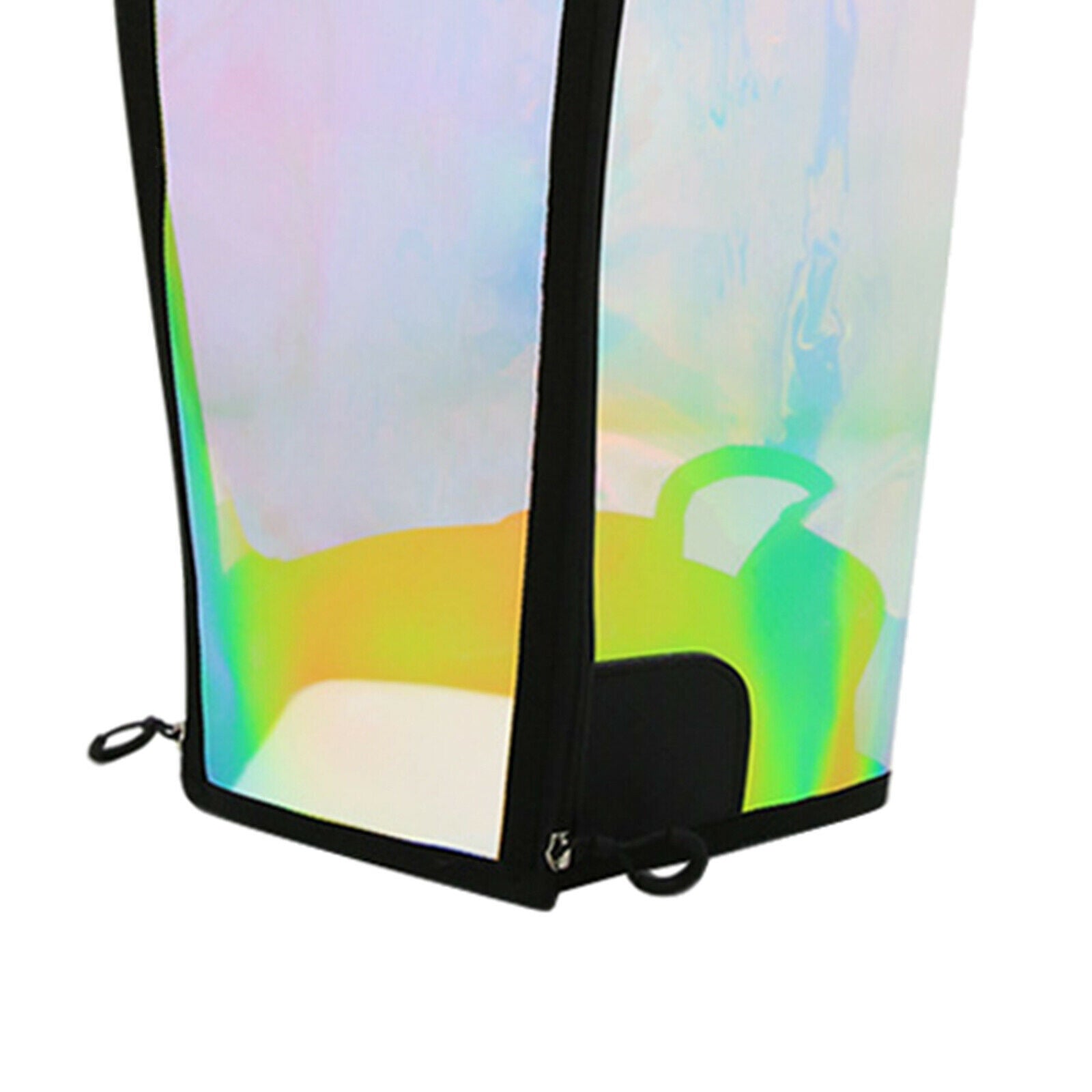 Golf Bag Rain Hood Waterproof Golf Bag Zipper Rain Cover Transparent Rain