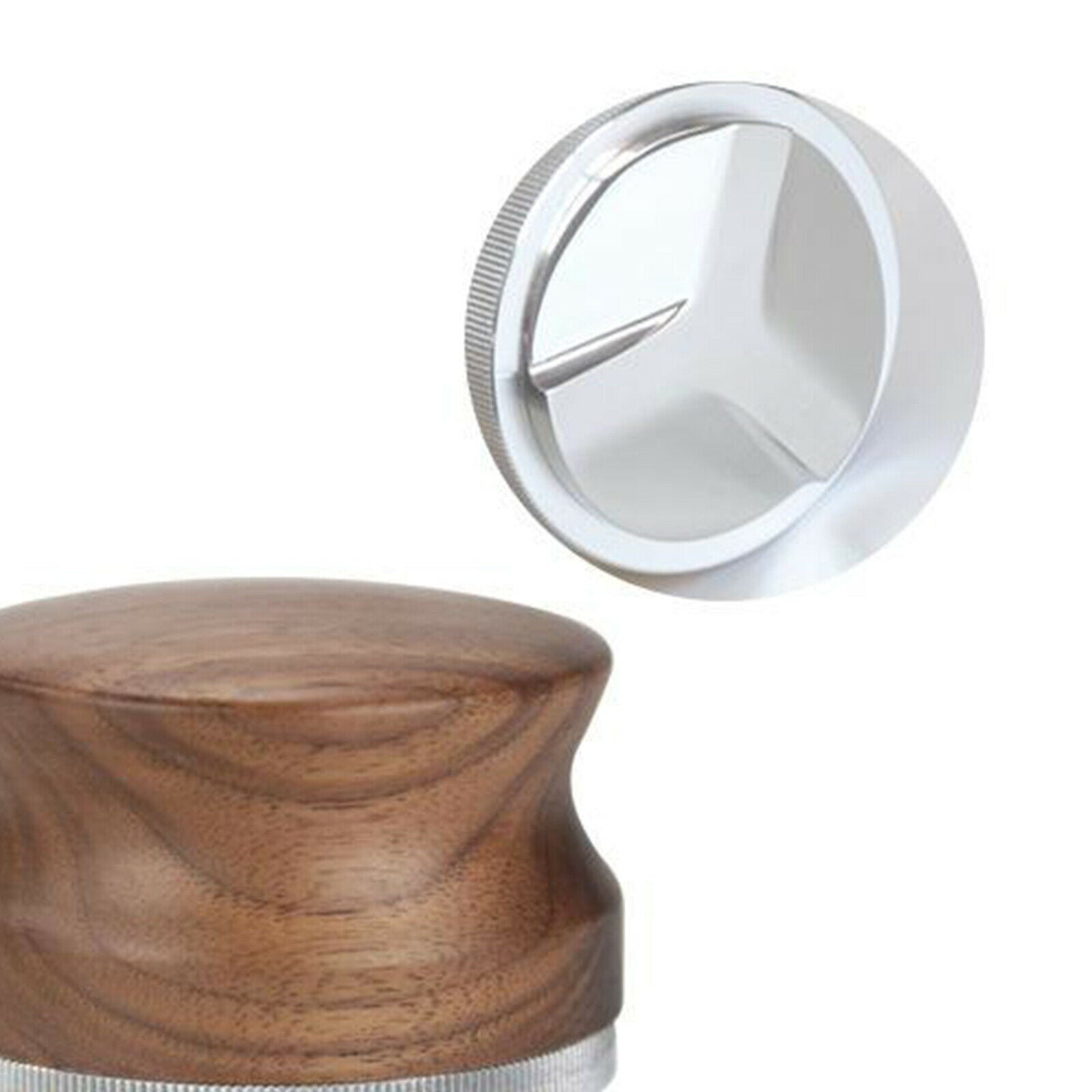 Espresso Coffee Tamper Wooden Handle Espresso Distribution Tool 53mm Style3