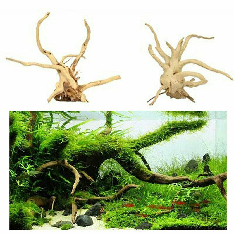 Aquarium Natural Tree Trunk Driftwood Fish Tank Plant Wood Decor OrnamentRNJ SJ