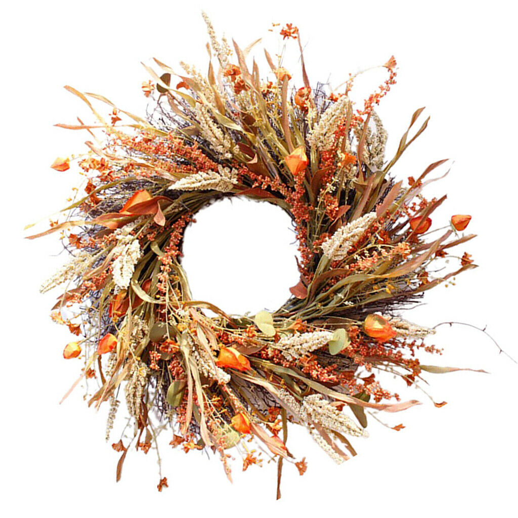 24inch Large Front Door Wreath Handcrafted Garland for Home Wall Decor