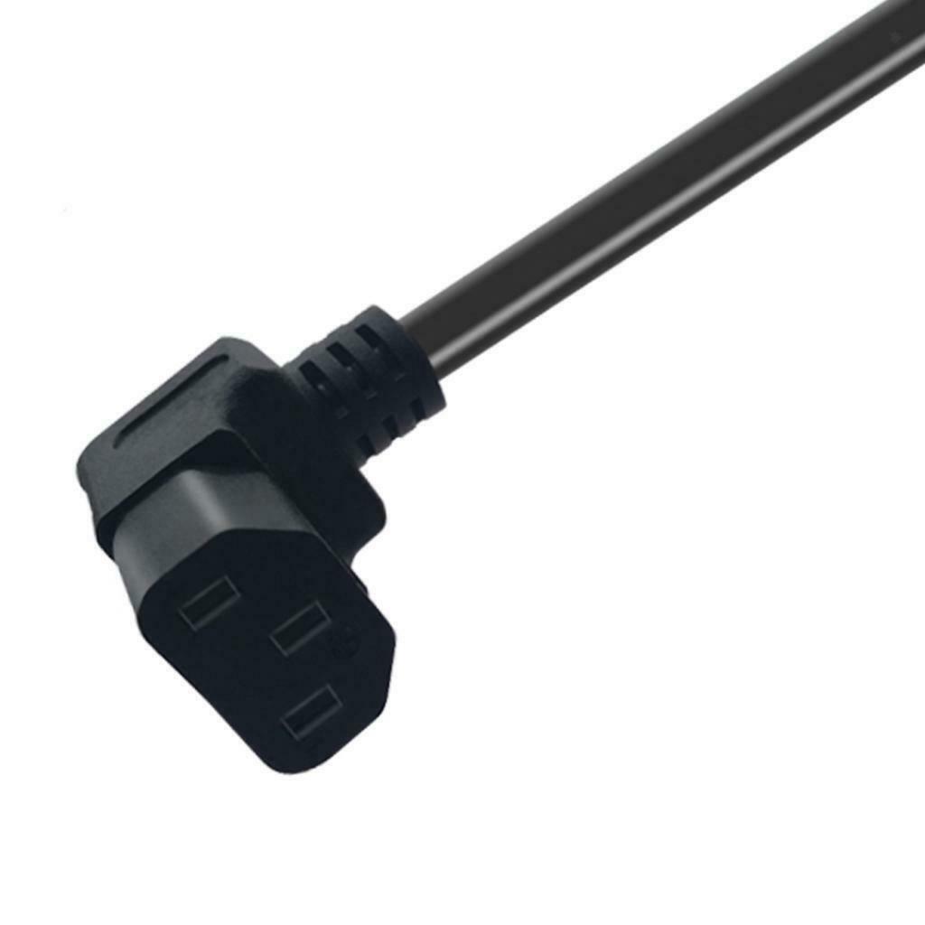Angle IEC 320 C13 to C14 AC Power Extension Cord Cable Adapter for PDU UPS