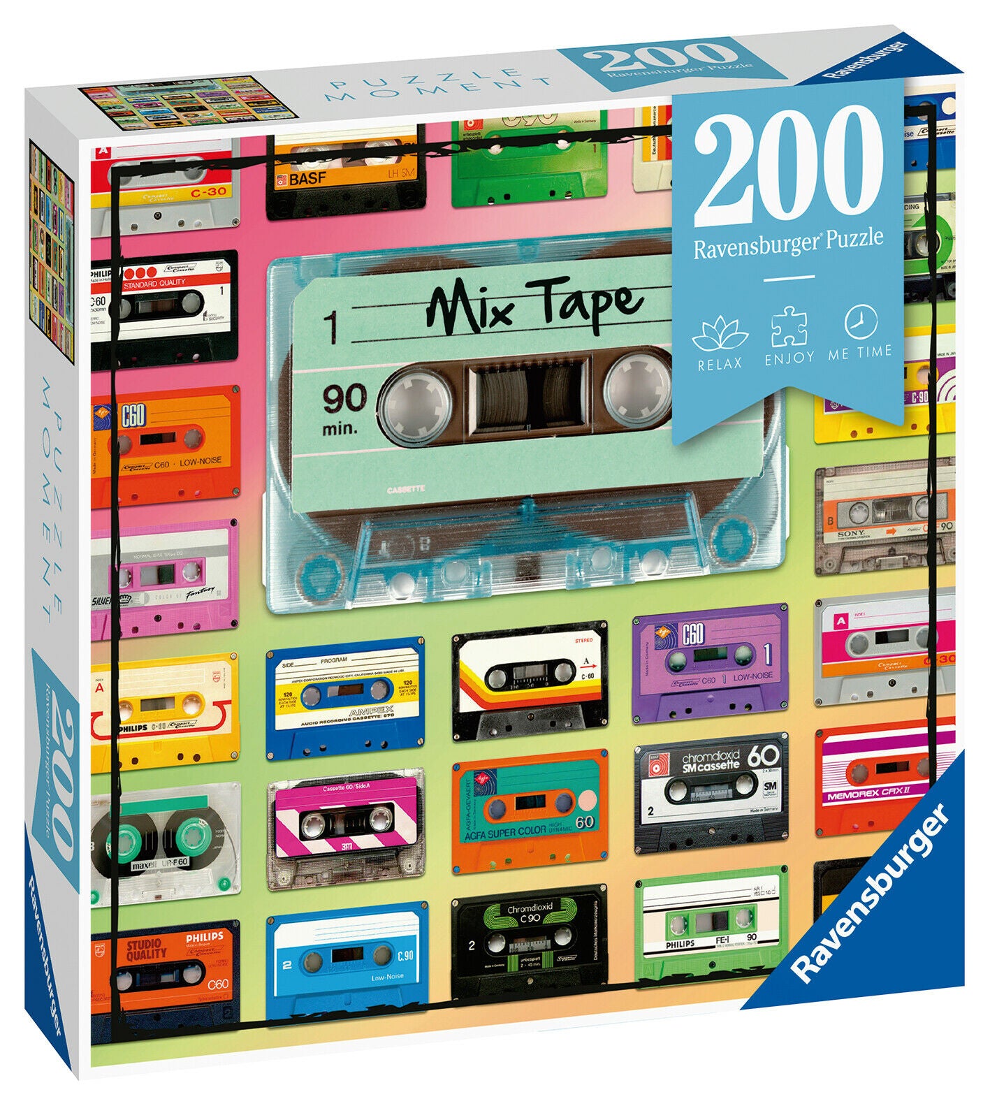 12962 Ravensburger Mix Tape Jigsaw Puzzle includes 200 Pieces Age 14 Years+